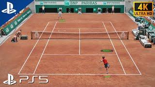 TopSpin 2K25  MEDVEDEV vs. ALCARAZ French Open - PS5 4K 60FPS Gameplay