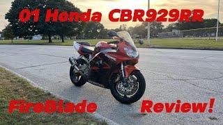 Reviewing My 2001 Honda CBR 929RR FireBlade