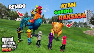 GTA 5 MOD BOBOIBOY KUASA 7 KAGET AYAM REMBO BERUBAH JADI AYAM GORENG RAKSASA