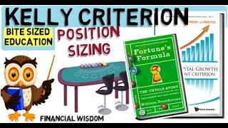 KELLY CRITERION  Ed Thorp  Optimal Position Sizing For Stock Trading