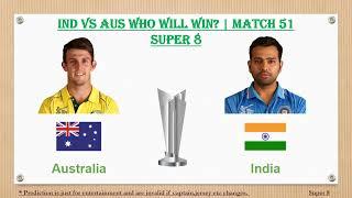 AUS vs IND Astrology Prediction  Match 51 Winner Prediction  T20WC24