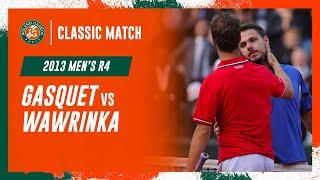 Wawrinka vs Gasquet 2013 Mens round 4  Roland-Garros Classic Match