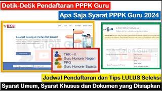 CATAT Syarat PPPK Guru 2024 Jadwal Pendaftaran PPPK Guru 2024 dan Tips LULUS Seleksi PPPK Guru 2024