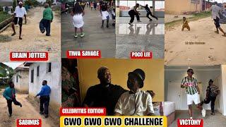 Celebrities Hop On BrainJotter Gwo Gwo Gwo Challenge As He Pay Surprise Visit To Mike Ejeagha kaesi