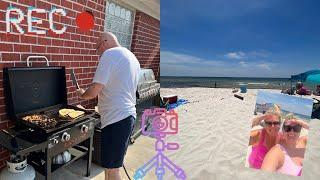 GRILLING OUT  + TESTING NEW BEACH TENT ️  VLOG # 162