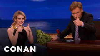Emma Roberts Was Stressed About Keeping Scream 4 Secrets  CONAN on TBS