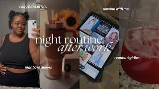building a NIGHT ROUTINE to unwind after work *realistic*   ‍️ 
