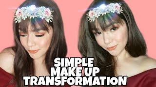 SIMPLE MAKEUP TRANSFORMATION  LOCAL PRODUCTS #easymakeuptutorial #simplwtransformation