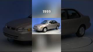 Evolution of Toyota Corolla 19662022 #shorts