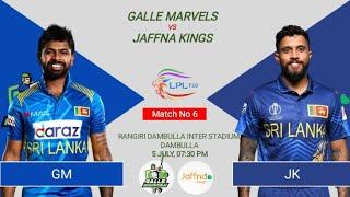 GM VS JK Fantasy Dream11 Prediction GM VS JK 2024 GM VS JK Lanka Premier league T20 match Today