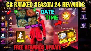 Cs Ranked Season 24 Free Rewards  New Emote Map Return  New Rank Season kab aayega free fire