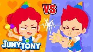 Juny vs. Tony  We’re Alike but Different  JunyTony Song  VS Series for Kids  JunyTony