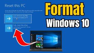 How to Format Windows 10 LaptopPC  Reset Windows 10 PC without losing Data