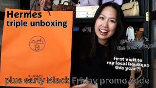 Hermes triple unboxing  Black Friday deal early access