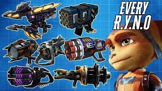 Every RYNO In RATCHET AND CLANK Gameplay - Ratchet and Clank 2002 - Ratchet and Clank Rift Apart