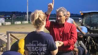 Hypnotizing a Woman at Iowa Co. Fair