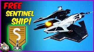 How To Get A FREE S Class Sentinel Ship No Mans Sky Interceptor Gameplay