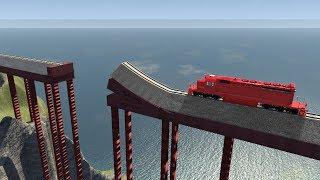 Calculated Train Stunts #1 - beamng drive