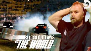 Scary Crash in Kye Kelley vs. Po Tung Race  Street Outlaws vs. The World  Discovery