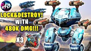 LEECH CORONA 3X OVERDRIVE Unit +80% DMG Locking And Destroying Enemies - War Robots MK2 WR Gameplay