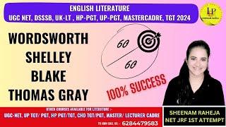 Wordsworth Shelley  Blake  Gray #educationalvideo #Englishliterature #mastercadre #ugcnetenglish