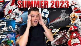 EVERY LEGO Star Wars SUMMER 2023 Set FULL RUMOR UPDATE CLONE WARS AHSOKA MECHS & MANDALORIAN