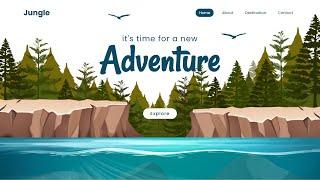 Parallax Scrolling Website  How to Make Animated Website using Html CSS & Javascript