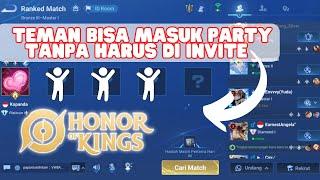 CARA MEMBUAT TEMAN BISA MASUK PARTY TANPA HARUS DI INVITE DI GAME HONOR OF KINGS 2024