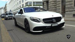 BRABUS Mercedes-Benz S63 AMG Coupe in Zurich Exhaust SOUNDS