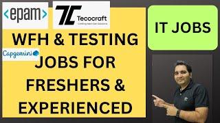 WFH Testing Jobs  Manual Testing Fresher Jobs Rd Automation Learning