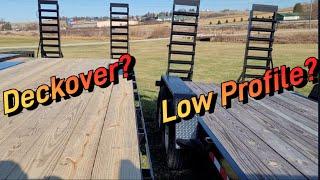 Deckover vs. Low Profile Trailers  Which is better for hauling equipment?