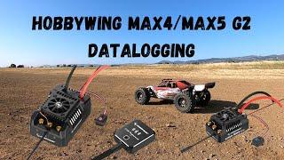 How to view data log with Hobbywing Max4 and Max5 G2 esc