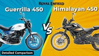 Guerrilla 450 vs Himalayan 450    Which One You Should Buy  Animator On Wheels