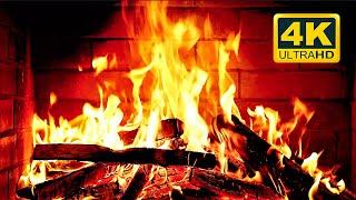  Cozy Fireplace 4K 12 HOURS. Fireplace with Crackling Fire Sounds. Crackling Fireplace 4K