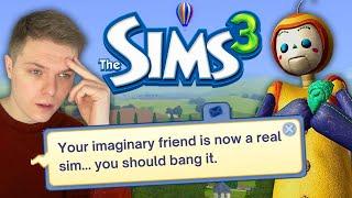 I made my imaginary friend real in The Sims 3 so I could Woohoo it