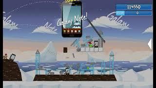 Angry Birds Chrome Seasons Greedings Level 5