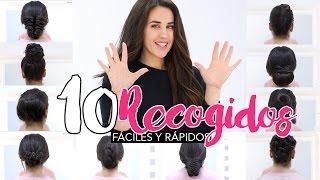 Los 10 mejores peinados y recogidos fáciles rápidos y bonitos  Patry Jordan