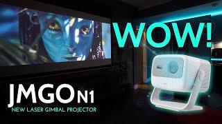 JMGO N1 Triple Color Laser Gimbal Projector  One Word WOW