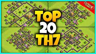 New BEST TH7 BASE WARTROPHY Base Link 2023 Top20 Clash of Clans - Town Hall 7 Farm Base