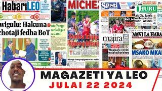 Magazeti ya leo Julai 222024 jumatatu asubuhimagazeti ya michezo leo asubuhi ijumatatuSimba