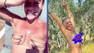 Pink Goes NAKED in Embarrassing Mom Moment