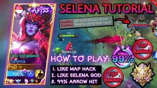 SELENA TUTORIAL 2023  HOW TO PLAY SELENA  HOW TO ROTATE USING SELENA  SELENA TIPS & TRICKS  MLBB