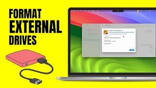 Format External Drive on Mac - MacBook USB Hard DriveSSD Format Settings