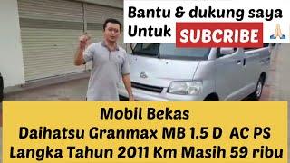 Used Car Daihatsu Granmax MB 1.5 D AC PS Rare 2011 Km Still 59 thousand