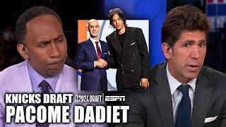OK OK IM GOOD - Bob Myers convinces Stephen A. on Knicks drafting Pacome Dadiet   NBA Draft
