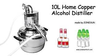 How to use 10L Home Copper  Alcohol Distiller