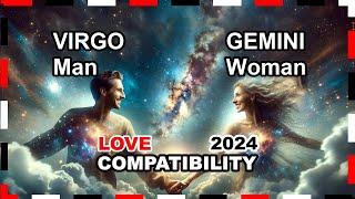 Love Compatibility 2024 Gemini Woman and Virgo Man  #gemini #virgo #forecast