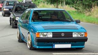 VAG Cars leaving Volkstyle Base 2024- VW Rallye Golf Scirocco GTX R32 GTI RS6 C7 Golf 7R RS3..