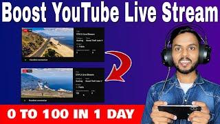 How to Grow YouTube Live Stream Viewers  How to increase Live Stream Watching on YouTube