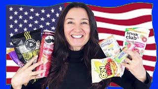 AMERICAN Taste Test Pop Daddy Yellow Mustard Pretzels Pringles French Fries and Ketchup and More